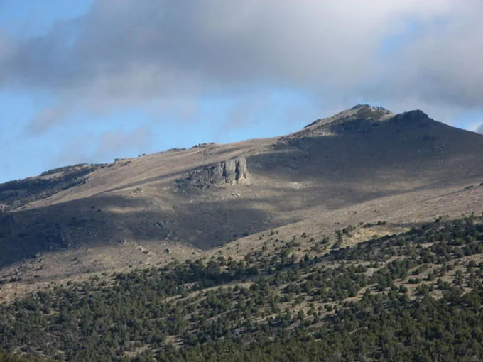 Ridge line at the Oakley project, Idaho